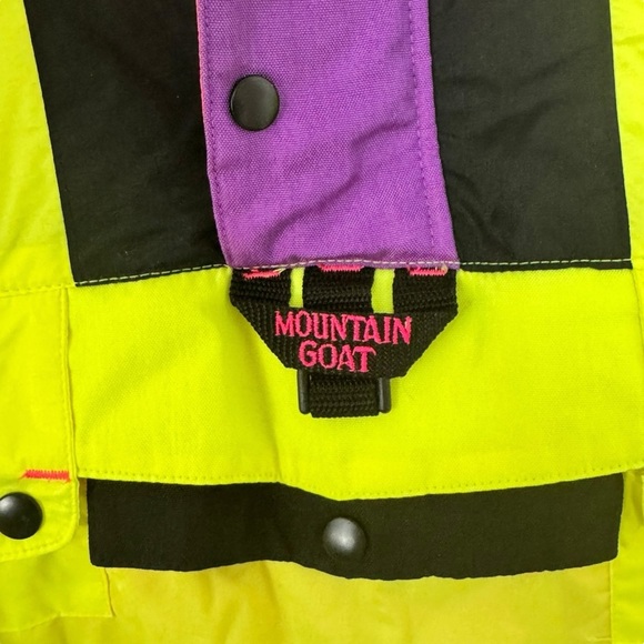 Vintage Mountain Goat color block 90’s ski jacket Y2K size M retro snow jacket - Picture 3 of 16